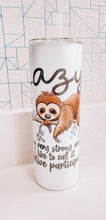 Load image into Gallery viewer, Lazy Sloth 20oz Tumbler
