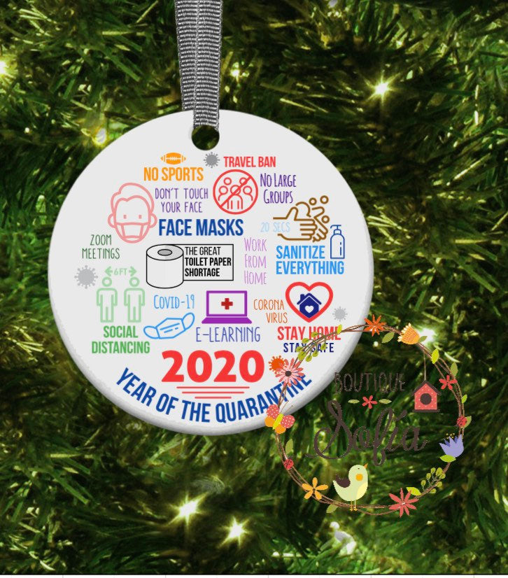 Covid Christmas Ornament 2020