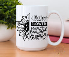 Load image into Gallery viewer, First mothers day| Mothers day gift from daughter regular coffee mug| Mothers day mug flower| Mothers day gift from son| Tea mug for mom day
