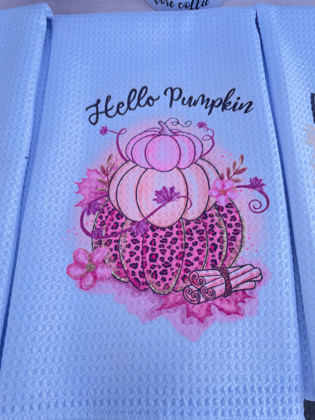 Tea towel Hello Pumpkin